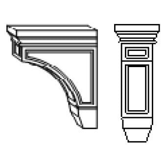 Decorative Corbel CORBEL54 K-Cinnamon Glaze (KM)