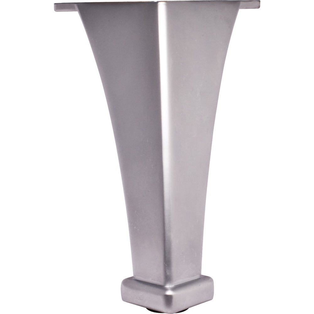 Squared Furniture Leg-Brushed Chrome (Zinc)