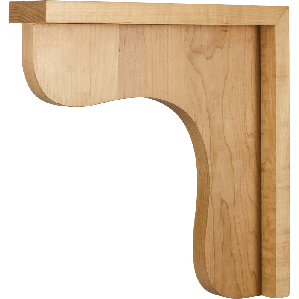 Traditional Wood Bar Bracket-Unfinished (Rubberwood)
