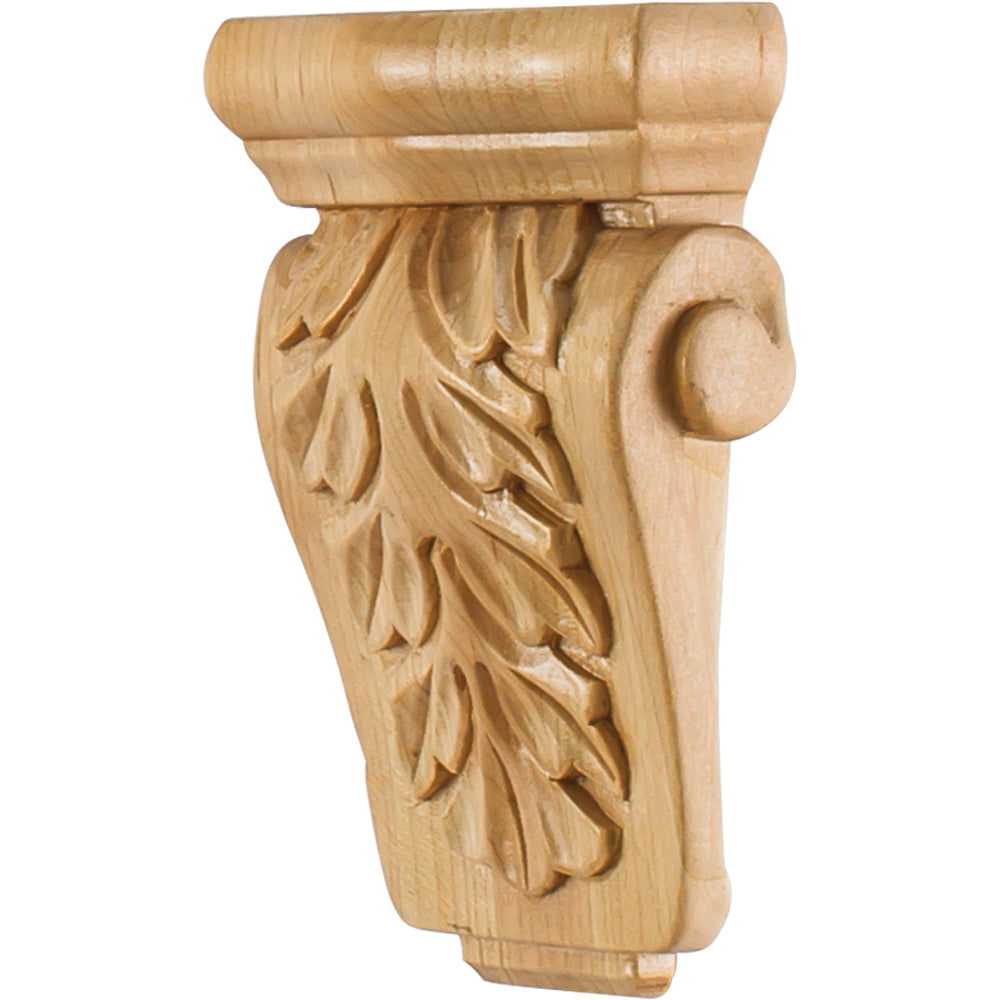 Acanthus Traditional Small Corbel-Unfinished (Hard Maple)
