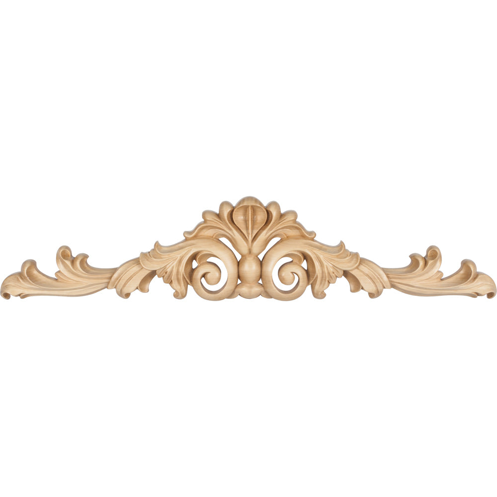Acanthus Hand Carved Onlay-Unfinished (White Birch)