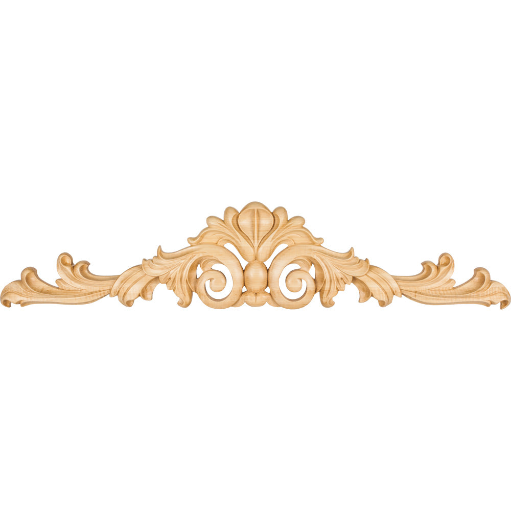 Acanthus Hand Carved Onlay-Unfinished (White Birch)