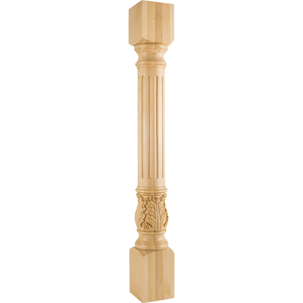 Acanthus Traditional Post-Unfinished (Cherry)