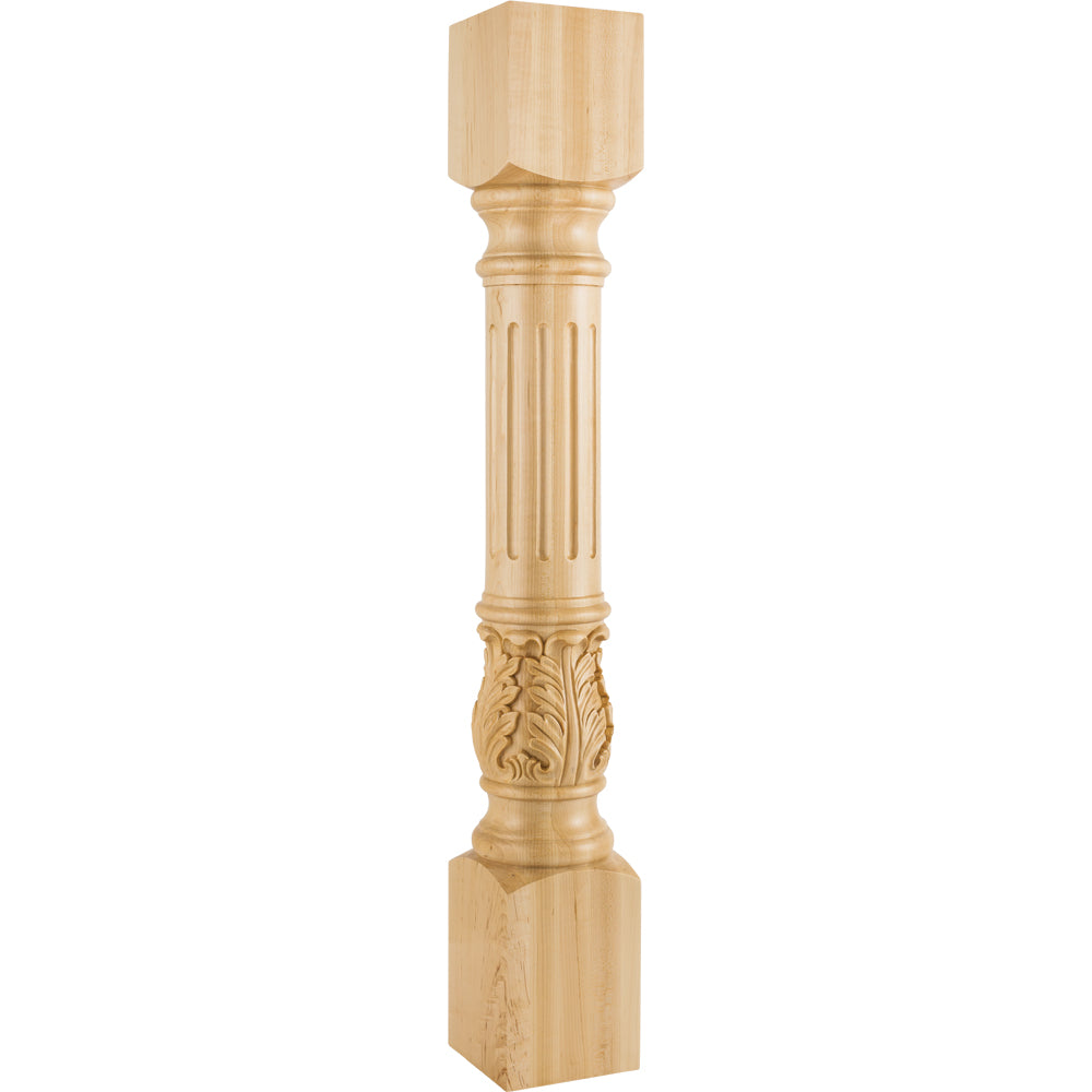 Acanthus Traditional Post-Unfinished (White Birch)