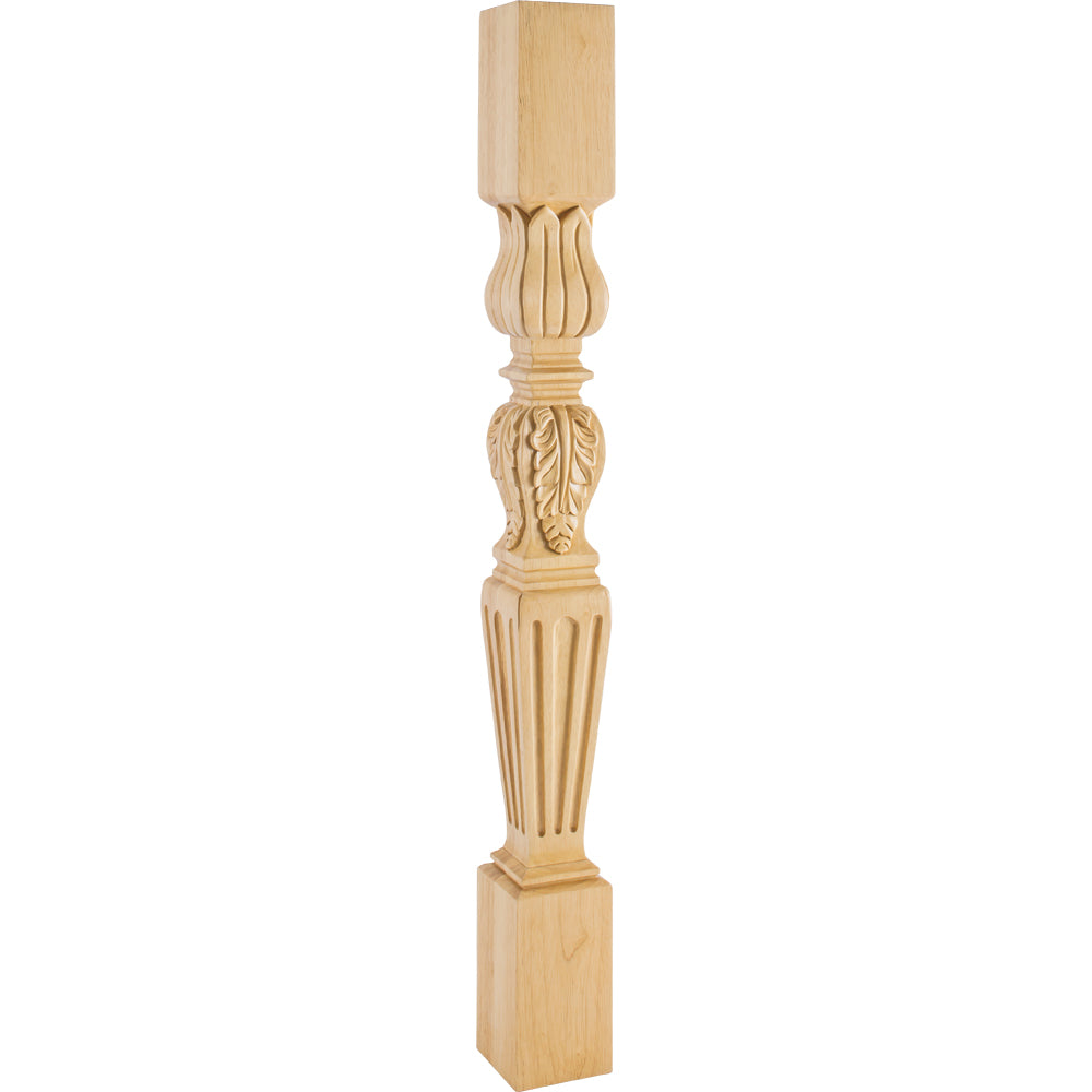 Acanthus /Fluted Traditional Post-Unfinished (Cherry)