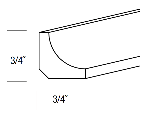 SC4 Inside Corner Moldings K-Cinnamon Glaze (KM)