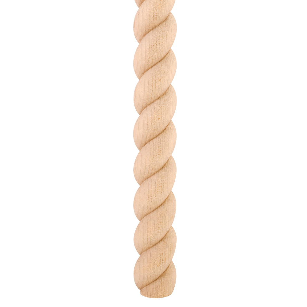Rope Moulding Half Round -Unfinished (Poplar)