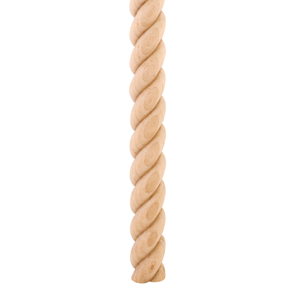 Rope Moulding Half Round -Unfinished (Cherry)