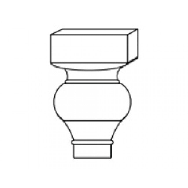 Décor legs LEG-SMALL52 K-Cinnamon Glaze (KM)