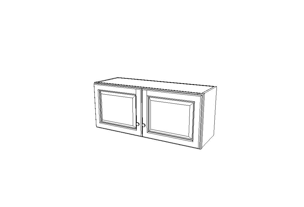 W3615B Wall Double Door Cabinets 15'', High K-Cinnamon Glaze (KM)