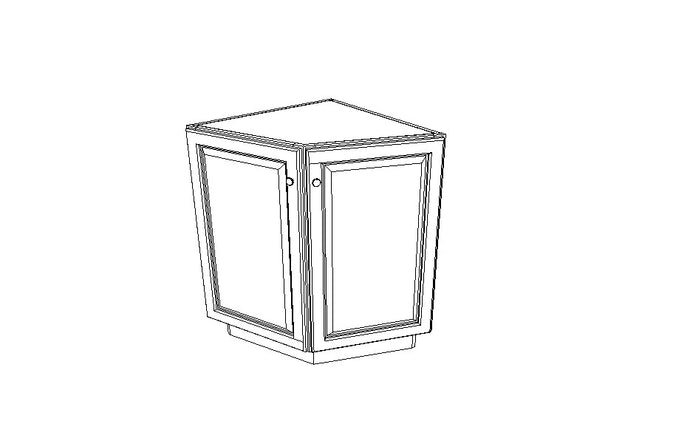 AB24 Base Angle Cabinets Gramercy Midnight (GM)