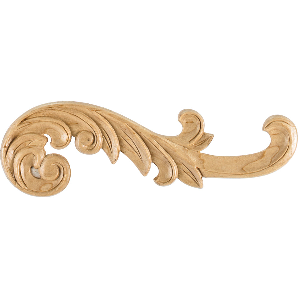 Acanthus Traditional Left Applique-Unfinished (Hard Maple)