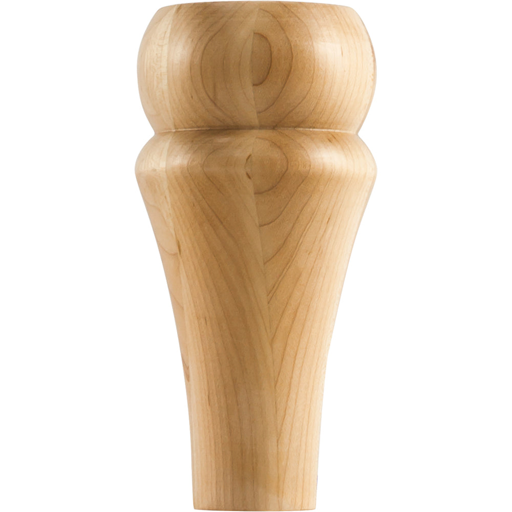 Contemporary Bun Foot-Unfinished (Cherry)