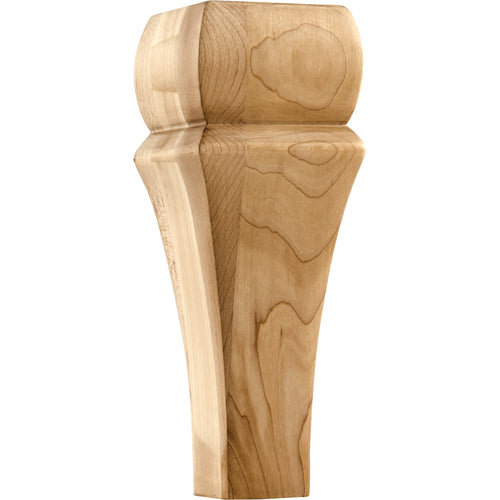 Contemporary Bun Foot-Unfinished (Alder)