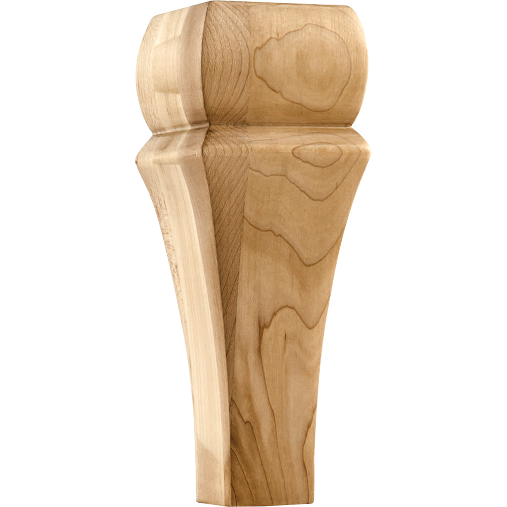 Contemporary Bun Foot-Unfinished (Hard Maple)