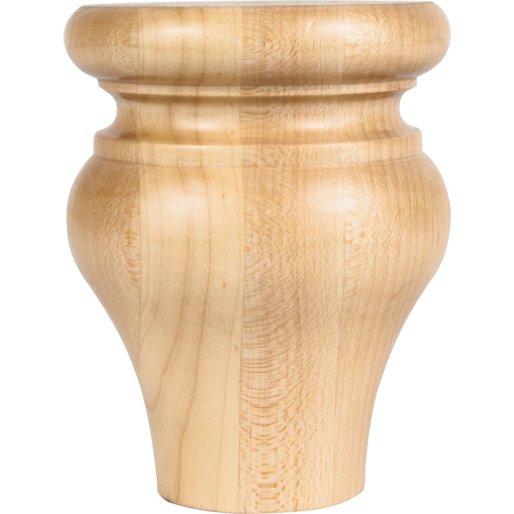 Tulip Bun Foot-Unfinished (Rubberwood)