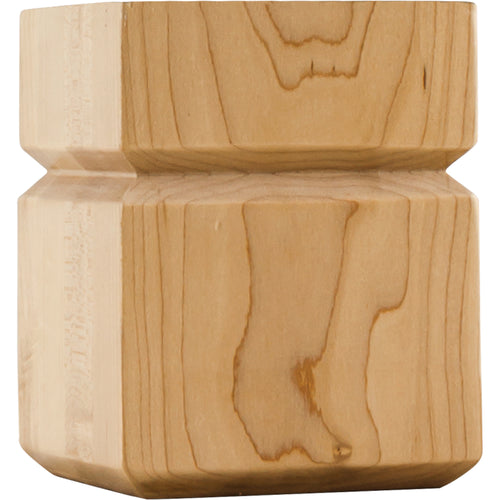 Shaker Transitional Bun Foot-Unfinished (Rubberwood)