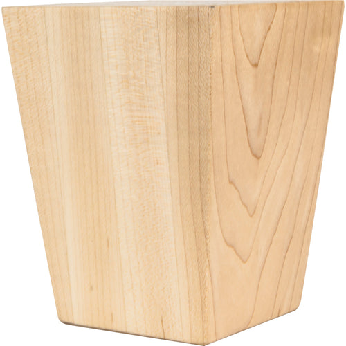Shaker Tapered Bun Foot-Unfinished (Rubberwood)