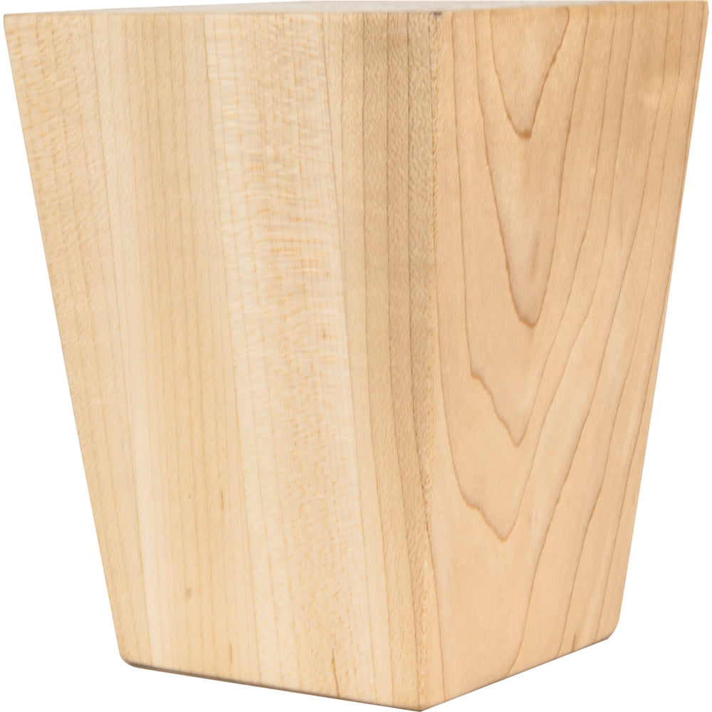 Shaker Tapered Bun Foot-Unfinished (Rubberwood)