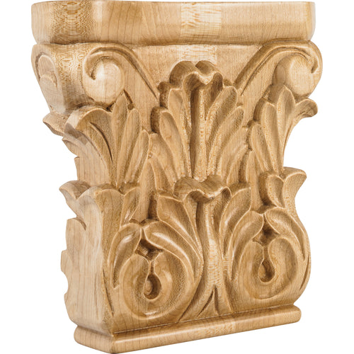 Acanthus Traditional Capital-Unfinished (Oak)