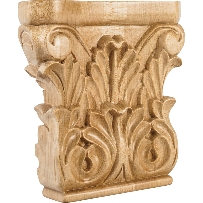 Acanthus Traditional Capital-Unfinished (Cherry)