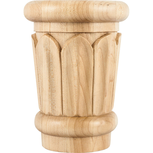 Reed Traditional Capital-Unfinished (Rubberwood)