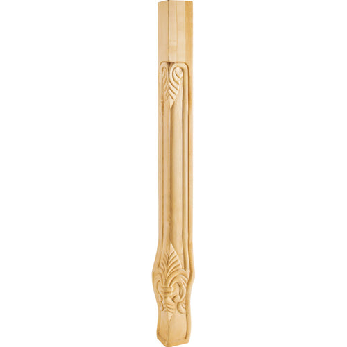 Acanthus Corner Leg-Unfinished (Cherry)