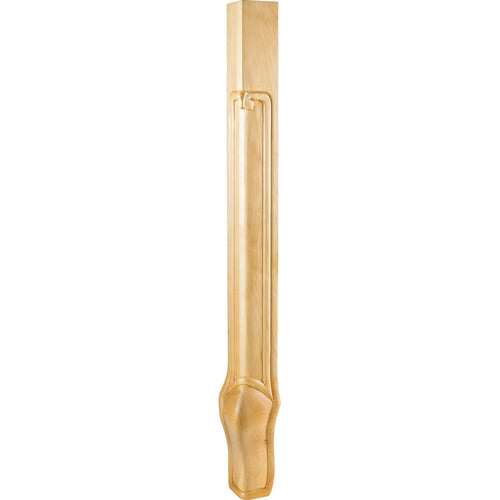 Queen Anne Corner Leg-Unfinished (Hard Maple)