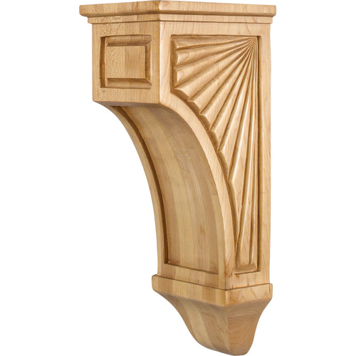 Scalloped Mission Corbel-Unfinished (Rubberwood)