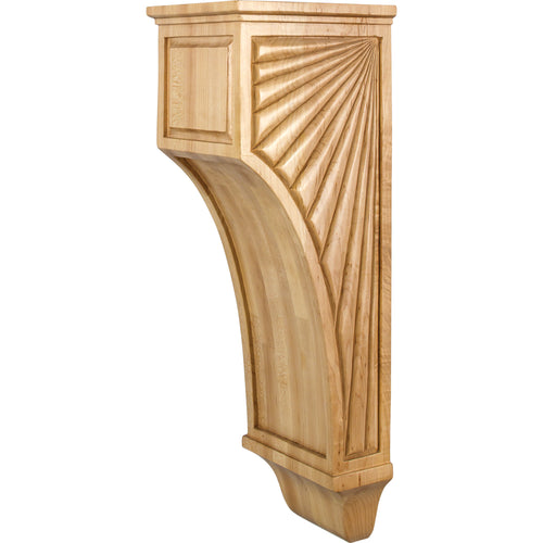 Scalloped Mission Corbel-Unfinished (Rubberwood)