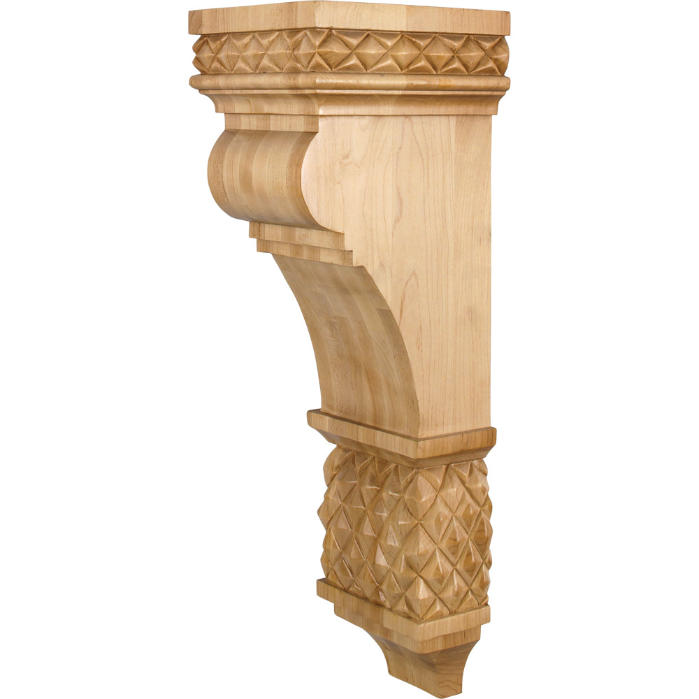 Diamond Colonial Corbel-Unfinished (Rubberwood)
