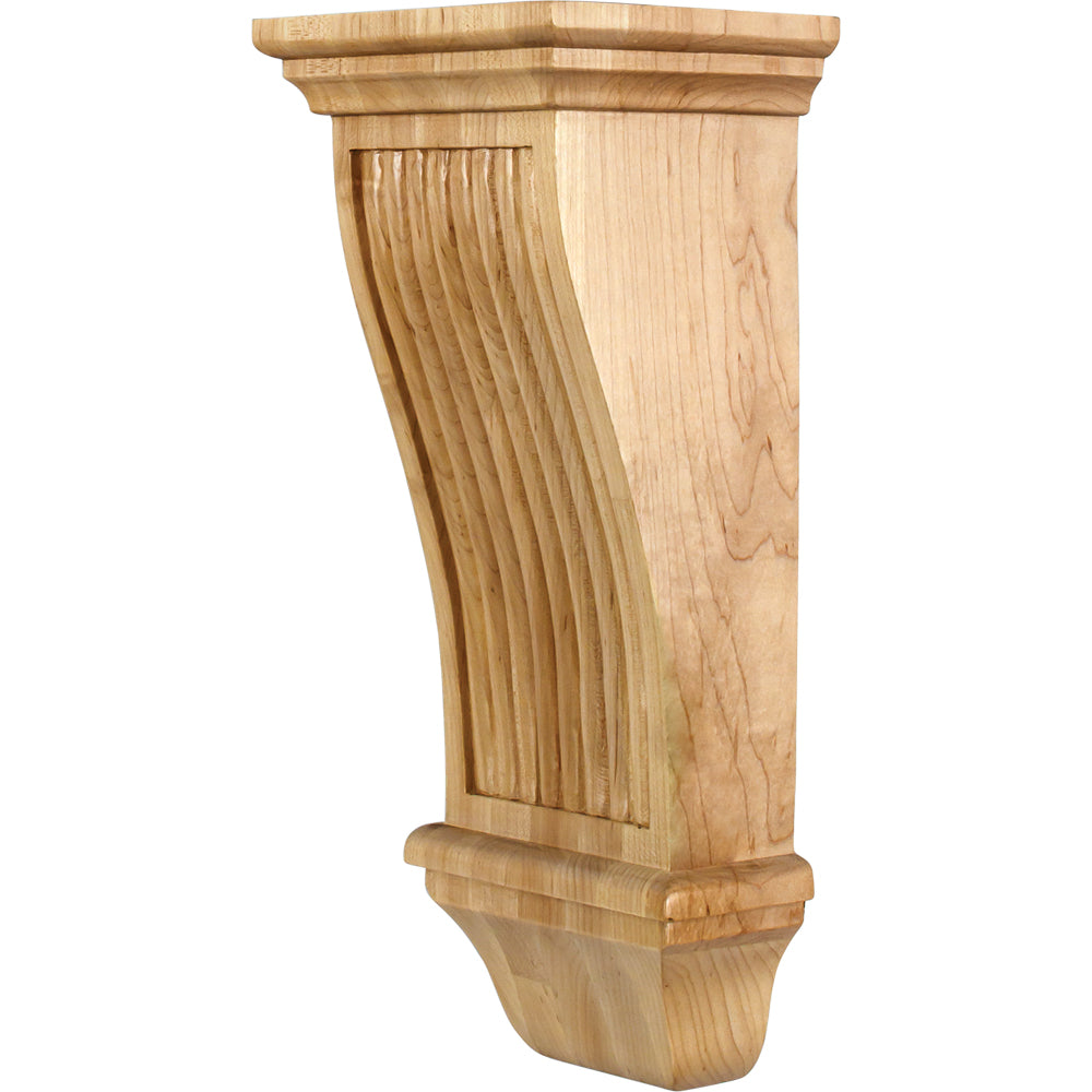 Renaissance Reeded Corbel-Unfinished (Rubberwood)