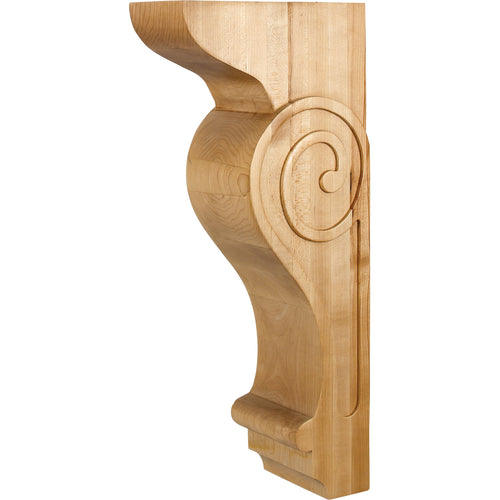 Transitional Scrolled Corbel-Unfinished (Cherry)