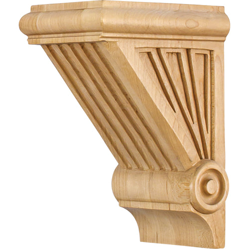 Starburst Art Deco Corbel-Unfinished (Alder)