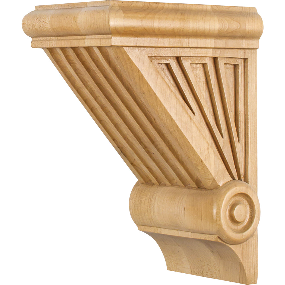Starburst Art Deco Corbel-Unfinished (Hard Maple)
