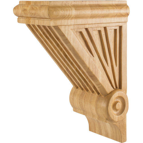 Starburst Art Deco Corbel-Unfinished (Rubberwood)