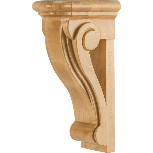Open Scrolled Corbel-Unfinished (Alder)