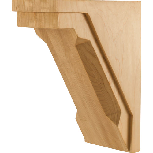 Modern Corbel with Chamfer Edge  -Unfinished (Hard Maple)