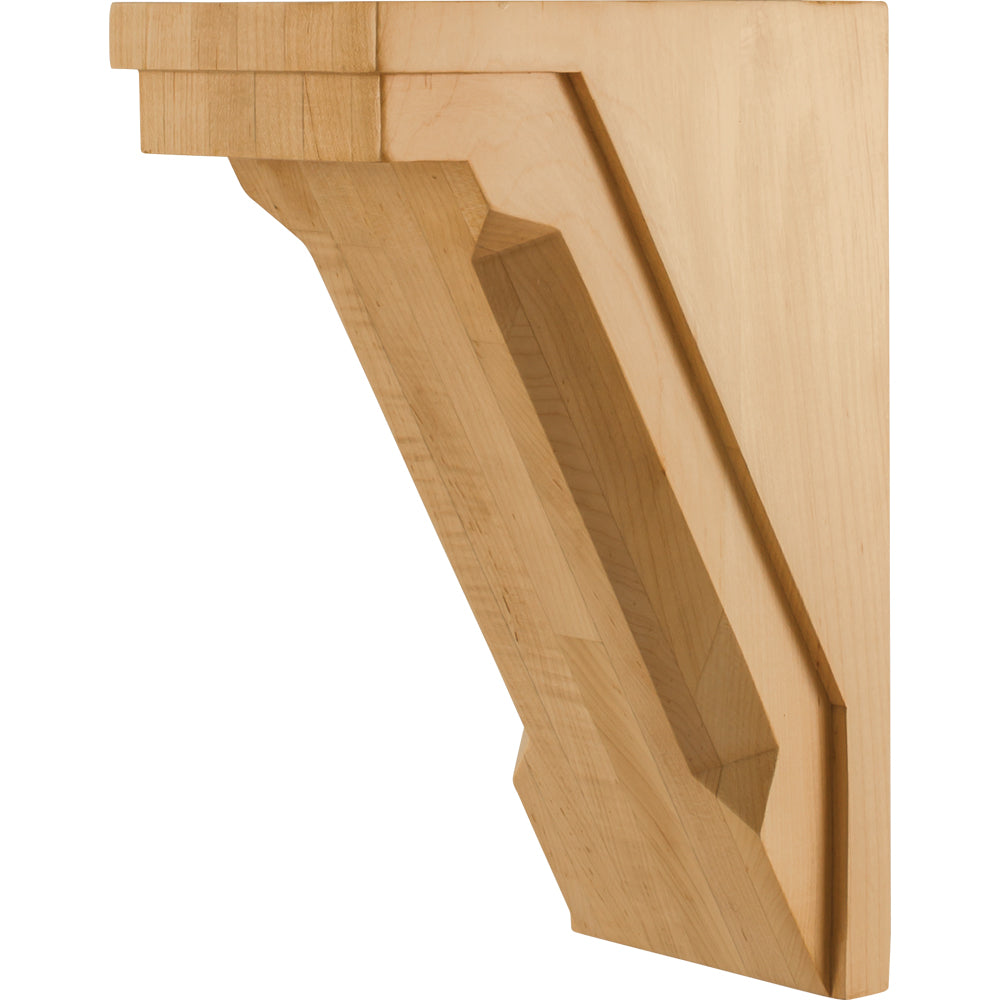 Modern Corbel with Chamfer Edge-Unfinished (Cherry)