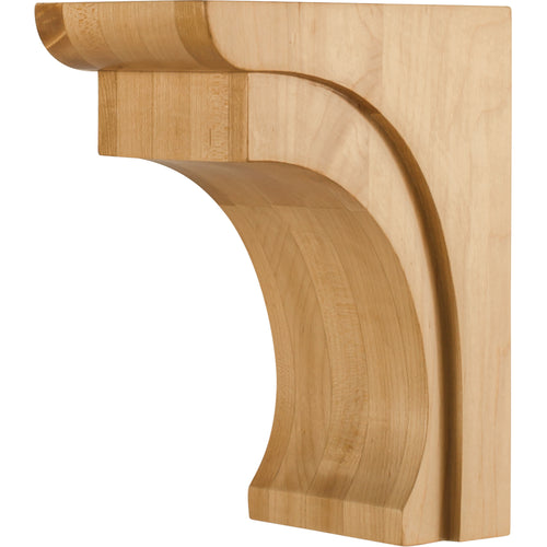 Modern Corbel with Cove Design  -Unfinished (Cherry)
