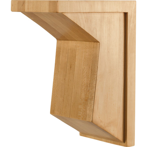 Modern Corbel with Angled Front-Unfinished (Alder)
