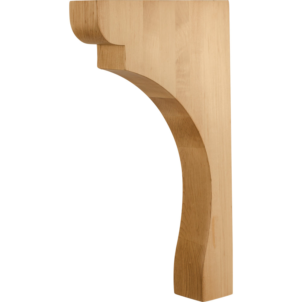 Minimalism Transition Vent Hood Corbel-Unfinished (Alder)