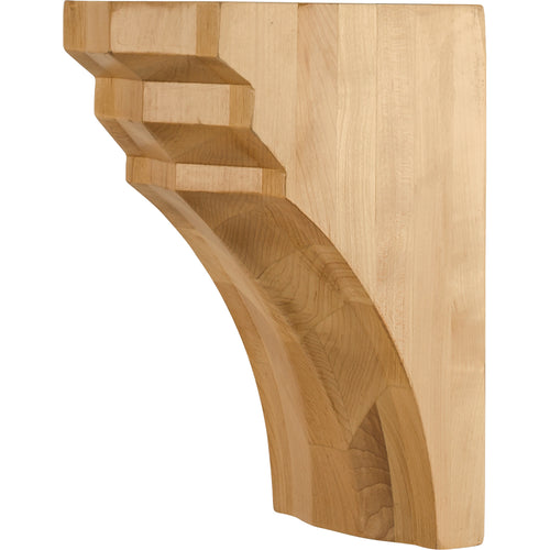 Modern Corbel with Beveled Face-Unfinished (Alder)