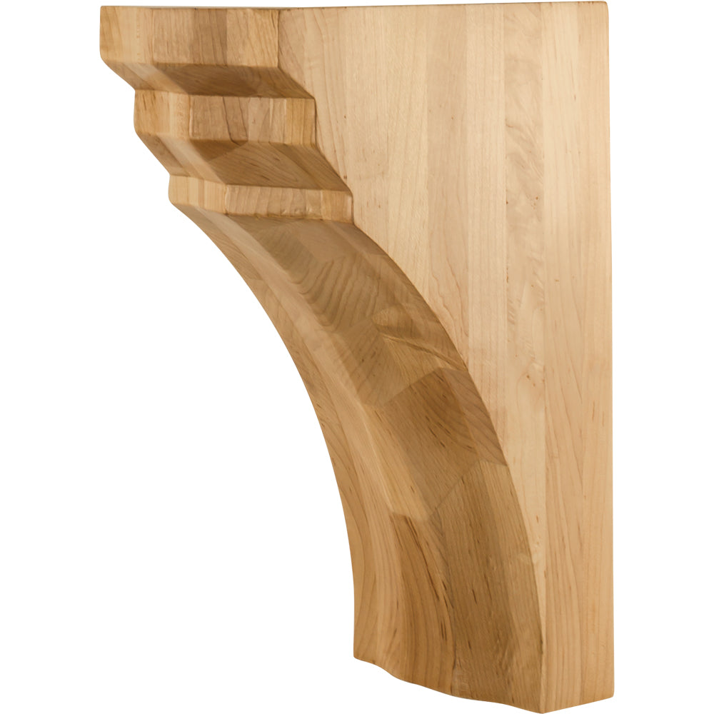 Modern Corbel with Beveled Face-Unfinished (Hard Maple)