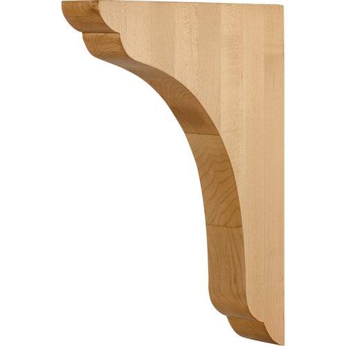 Transitional Wood Bar Bracket-Unfinished (Cherry)