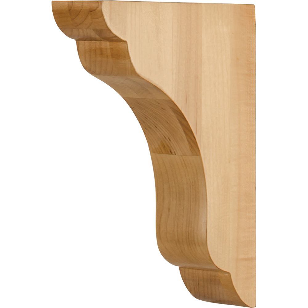 Transitional Wood Bar Bracket-Unfinished (Rubberwood)