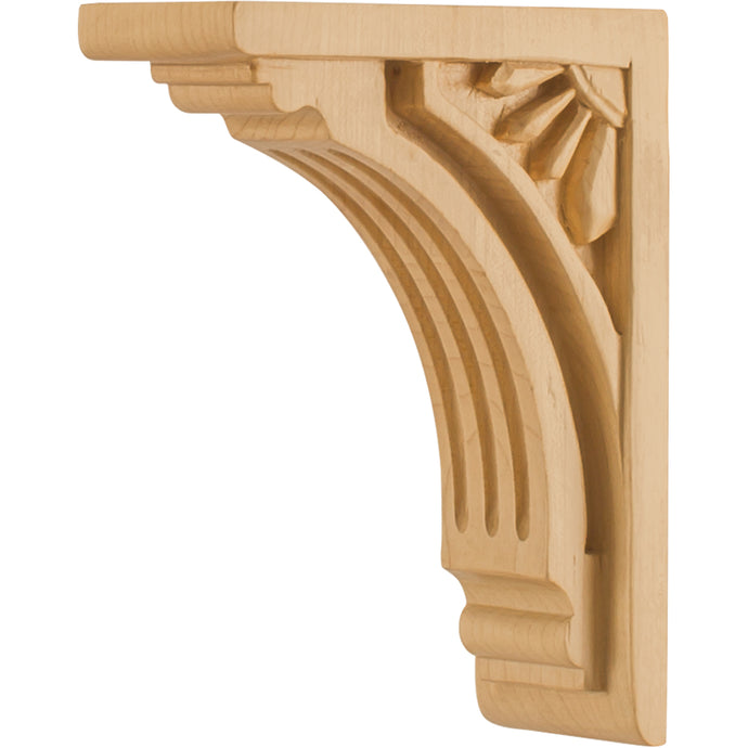 Art Deco Corbel-Unfinished (Alder)