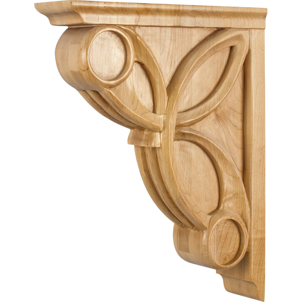 Celtic Weave Art Deco Corbel-Unfinished (Rubberwood)