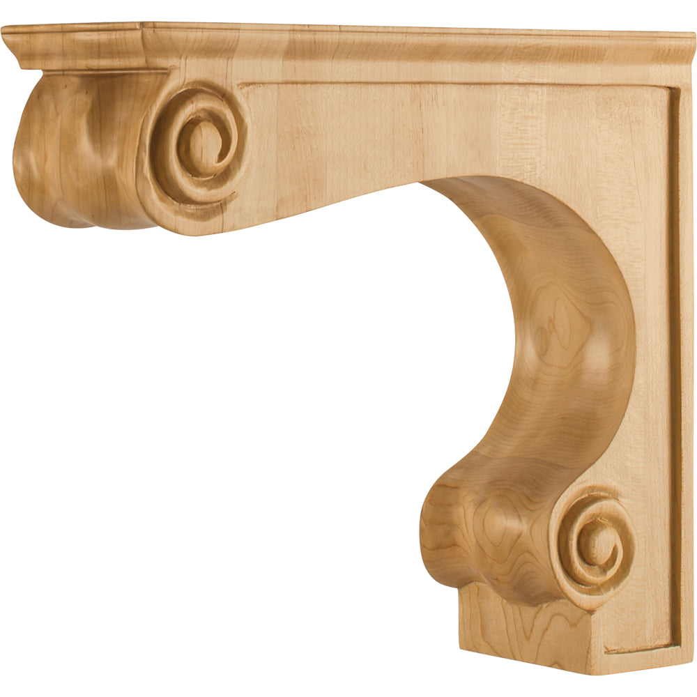Traditional Range Hood Corbel-Unfinished (Hard Maple)