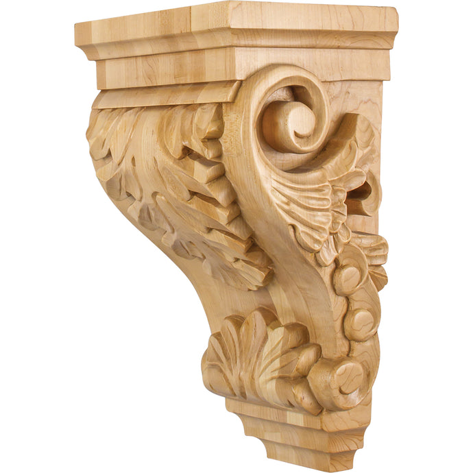 Acanthus Traditional Corbel-Unfinished (Alder)